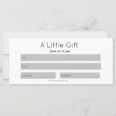 Eenvoudig Beauty Salon Makeup Custom Cadeaucertifi (Voorkant)