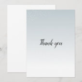 Eenvoudig bedankje. kaart (Voorkant / Achterkant)