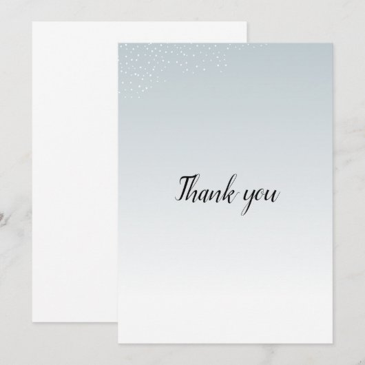 Eenvoudig bedankje. kaart (Voorkant / Achterkant)