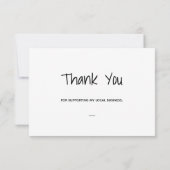 Eenvoudig Bedankkaart (Achterkant)
