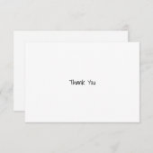 Eenvoudig Bedankkaart (Voorkant / Achterkant)