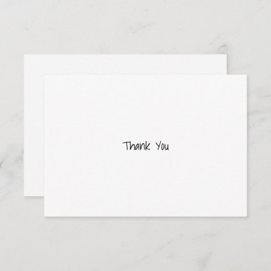 Eenvoudig Bedankkaart (Voorkant / Achterkant)
