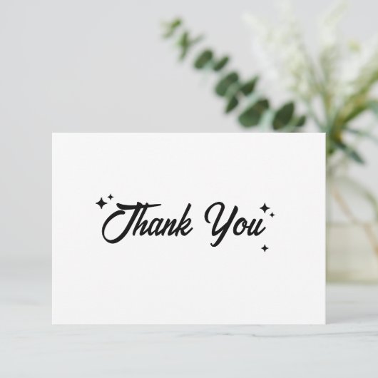 Eenvoudig bedankt (Staand voorkant)