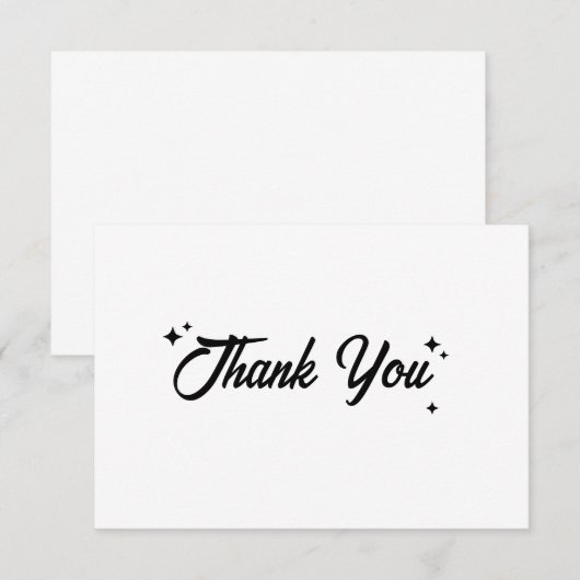 Eenvoudig bedankt (Voorkant / Achterkant)