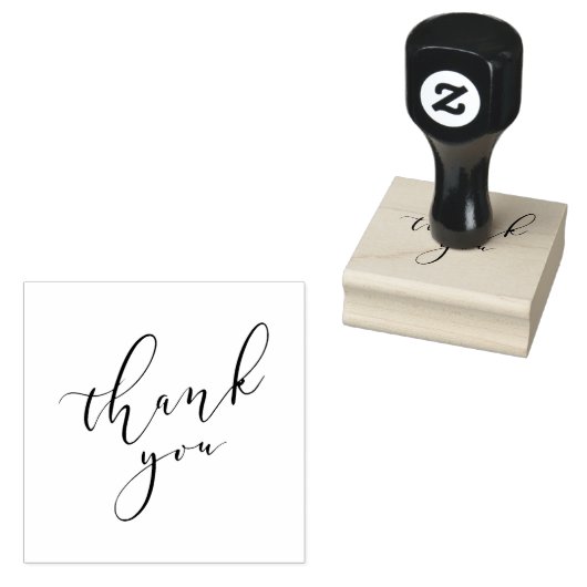 Eenvoudig bedankt dat je de rubberstempel hebt ged (Gestempeld)