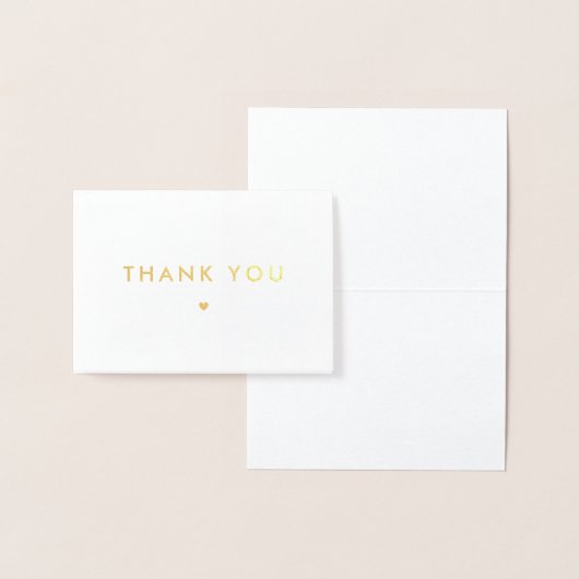 Eenvoudig bedankt folie kaarten (Display)