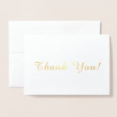 Eenvoudig bedankt folie kaarten (Voorkant met envelop)
