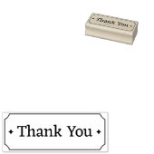 Eenvoudig bedankt, minimalistisch rubberstempel (Gestempeld)