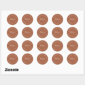 Eenvoudig bedankt voor de Sticker voor de etikette (Vel)