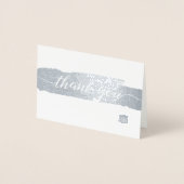 Eenvoudig bedankt voor het penseel, aangepaste log folie kaarten (Voorkant)