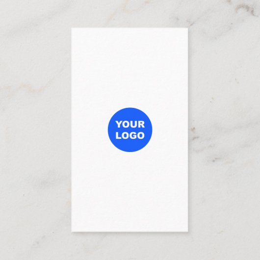 Eenvoudig bedankt voor je aankoop Voeg Logo toe Visitekaartje (Achterkant)