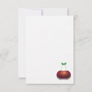 Eenvoudig bedankt voor je Cherry Note Card Kaart