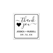 Eenvoudig bedankt voor je huwelijk rubberstempel (Afrduk)
