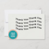 Eenvoudig bedankt voor je visitekaartje (Voorkant)