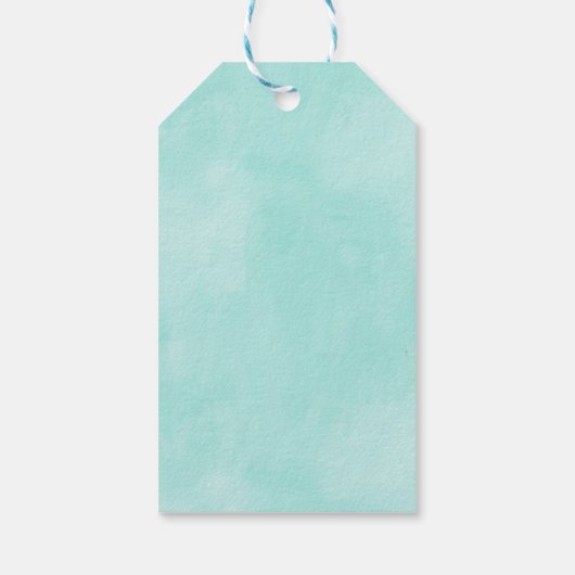 Eenvoudig bedankt voor je Waterverf bloemen Cadeaulabel (Achterkant)