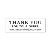 Eenvoudig bedankt voor uw bestelling  zelfinktende stempel (Design)