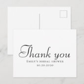 Eenvoudig bedankt Vrijgezellenfeest Briefkaart (Voorkant / Achterkant)