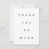 Eenvoudig bedankt, zo veel vlakke Kaart (Voorkant)
