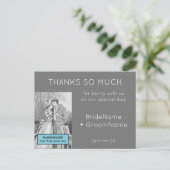 Eenvoudig "BEDANKT ZOVEEL" Briefkaart (Staand voorkant)