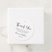 Eenvoudig bedankt | Zwart-wit, speciaal gepersonal Bedankjes Labels (In situ)