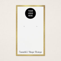 Eenvoudig bediende bedrijfs-Logo Display Gold