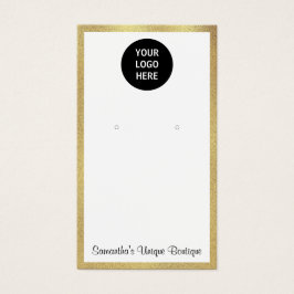 Eenvoudig bediende bedrijfs-Logo Display Gold Visitekaartje
