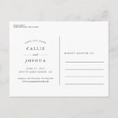 Eenvoudig bedrag opslaan Datum Aankondigingskaart (Achterkant)