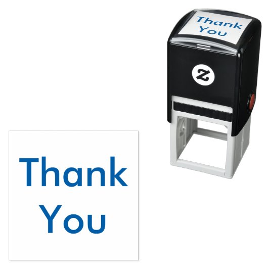 Eenvoudig bedrijf bedankt  zelfinktende stempel (In situ)