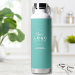 Eenvoudig Bedrijf Bedrijf Logo Waterfles<br><div class="desc">Eenvoudige maar verbluffende manier om uw bedrijf, merk of aangepast ontwerp voor te stellen. Personaliseer deze waterfles met uw bedrijf of merk logo, of zelfs een ontwerp van u dat u wilt kenmerken. Wijzig de achtergrond- en lettertypekleuren en -typografie naar alles wat u maar wilt. Eenvoudige moderne minimalistische branded zakelijke...</div>