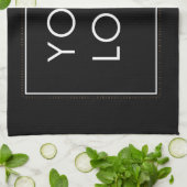 Eenvoudig Bedrijf Bedrijfs het Zwarte Manuscript v Theedoek (Gevouwen)