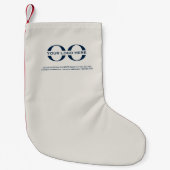Eenvoudig bedrijf Logo Stocking Kleine Kerstsok (Voorkant)