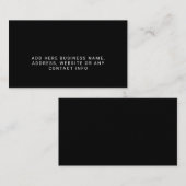 Eenvoudig bedrijf - Logo totaal zwart Visitekaartje (Voorkant / Achterkant)