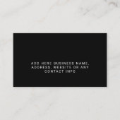 Eenvoudig bedrijf - Logo totaal zwart Visitekaartje (Voorkant)