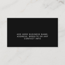 Eenvoudig bedrijf - Logo totaal zwart Visitekaartje