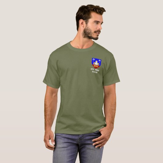 EENVOUDIG BEDRIJF STE MERE EGLISE T-SHIRT (Voorkant volledig)