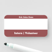 Eenvoudig bedrijf Tijdelijke rol Droog wissen Naamplaatje (In situ)