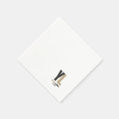 Eenvoudig Bedrijf verticaal logo Business Merkhoek Servet (Hoek)