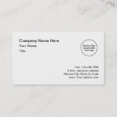 Eenvoudig bedrijf voegt uw eigen Logo toe Visitekaartje (Voorkant)