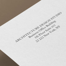 Eenvoudig bedrijfsadres