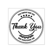 Eenvoudig bedrijfscript dank u, Custom Rubberstempel (Afrduk)