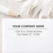 Eenvoudig bedrijfsformulier etiket (Insitu)