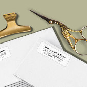 Eenvoudig bedrijfsformulier etiket