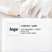 Eenvoudig bedrijfsformulier Logo Etiket (Insitu)