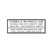 Eenvoudig bedrijfsformulier rubberstempel (Afrduk)