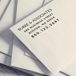 Eenvoudig bedrijfsformulier zelfinktende stempel