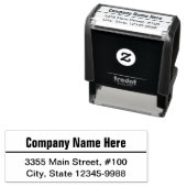 Eenvoudig bedrijfsformulier  zelfinktende stempel (In situ)