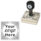 Eenvoudig bedrijfslogo grote rubberen stempel (Gestempeld)