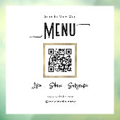 Eenvoudig bedrijfsmenu Verbinding maken Venster va Raamsticker (Vel 3)