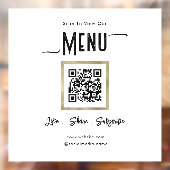 Eenvoudig bedrijfsmenu Verbinding maken Venster va Raamsticker (Vel 2)