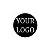 Eenvoudig bedrijfsmerk Logo of Afbeelding Rubberstempel (Afrduk)